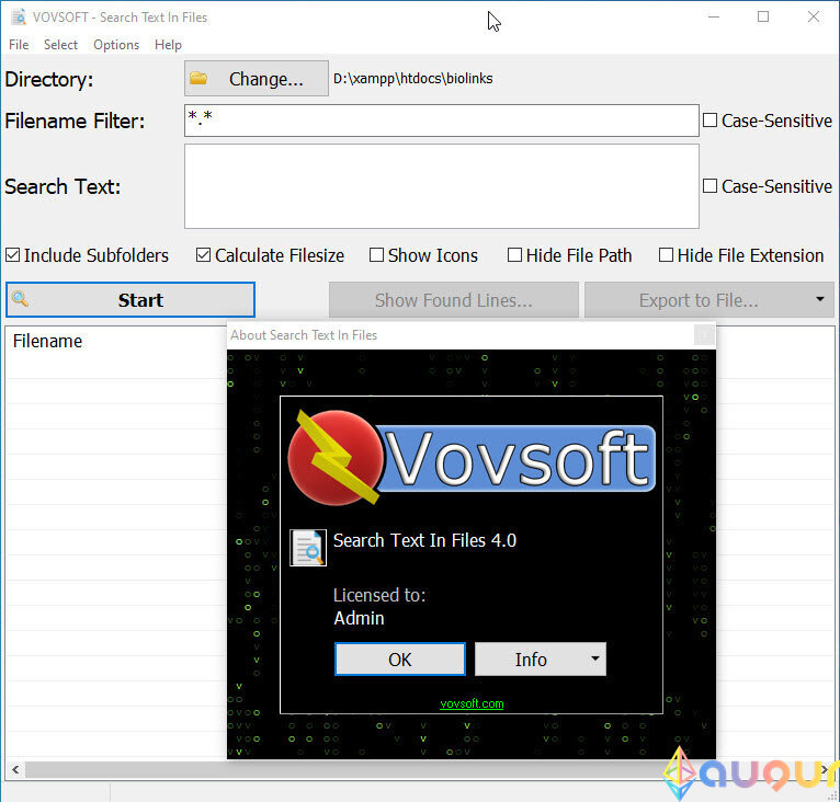 Vovsoft Search Text In Files v4.0.0
